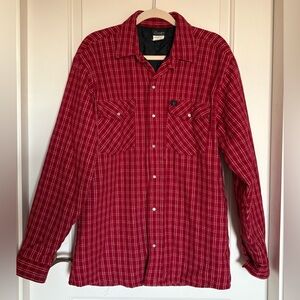 Men’s Codet Red Flannel Quilted Shirt